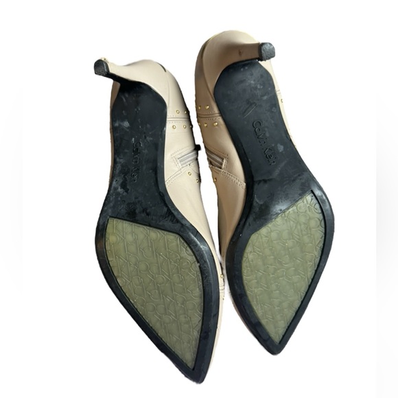 Calvin Klein Grazia Leather Ankle Pointy Toe Boot Size Womens US 8 / EU 38 - Picture 9 of 12